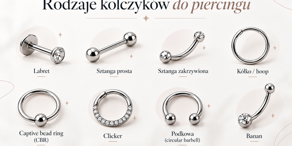 rodzaje kolczyków